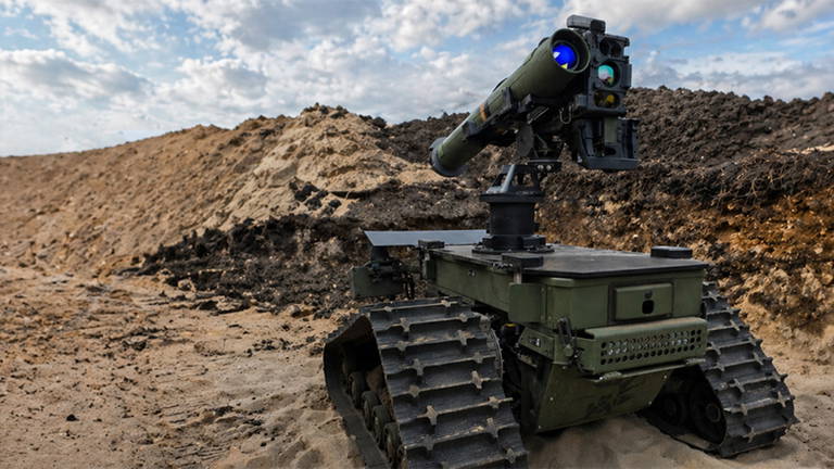El nuevo robot militar terrestre que dispara misiles antitanque sin exponer a las tropas