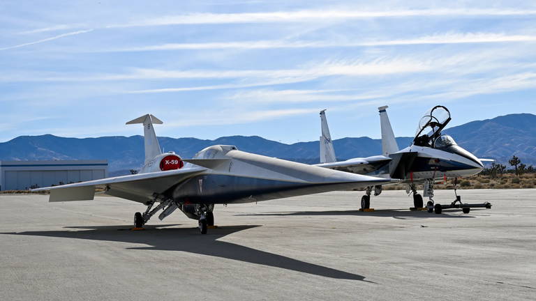 La NASA roza la barrera del sonido con su avión silencioso: el X-59 alcanza los 1.234 km/h en Mojave