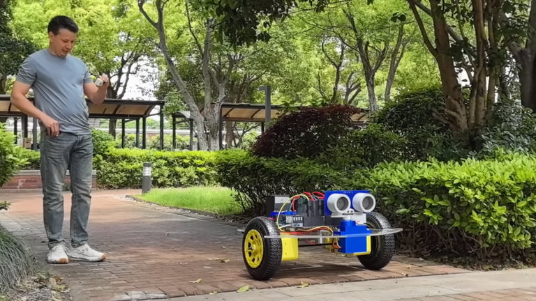 Un youtuber se pone las pilas y construye un robot tortuga que se mueve de forma autónoma