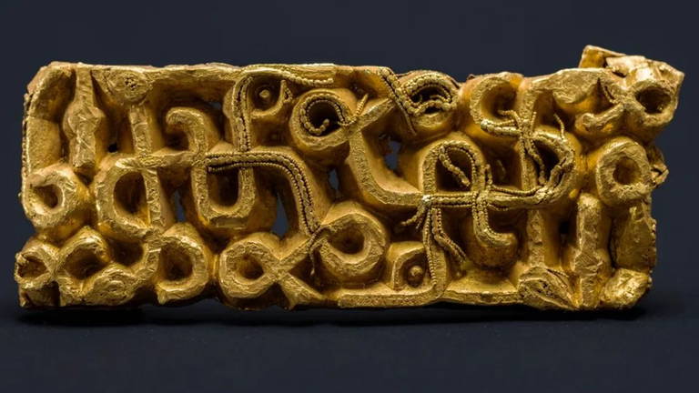 Se encuentra una rara vaina de espada de guerrero de 1500 años de antigüedad bajo un árbol caído en Noruega